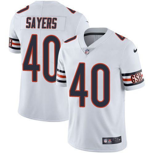 Men Chicago Bears #40 Gale Sayers Nike White Limited Player NFL Jersey